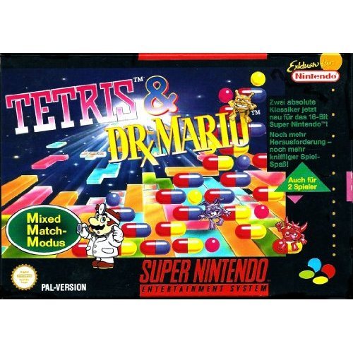 Tetris and Dr. Mario [Player's Choice] (SNES)