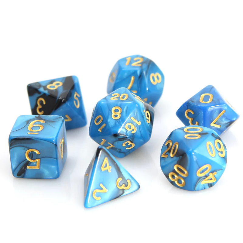 Blue and Black Marble