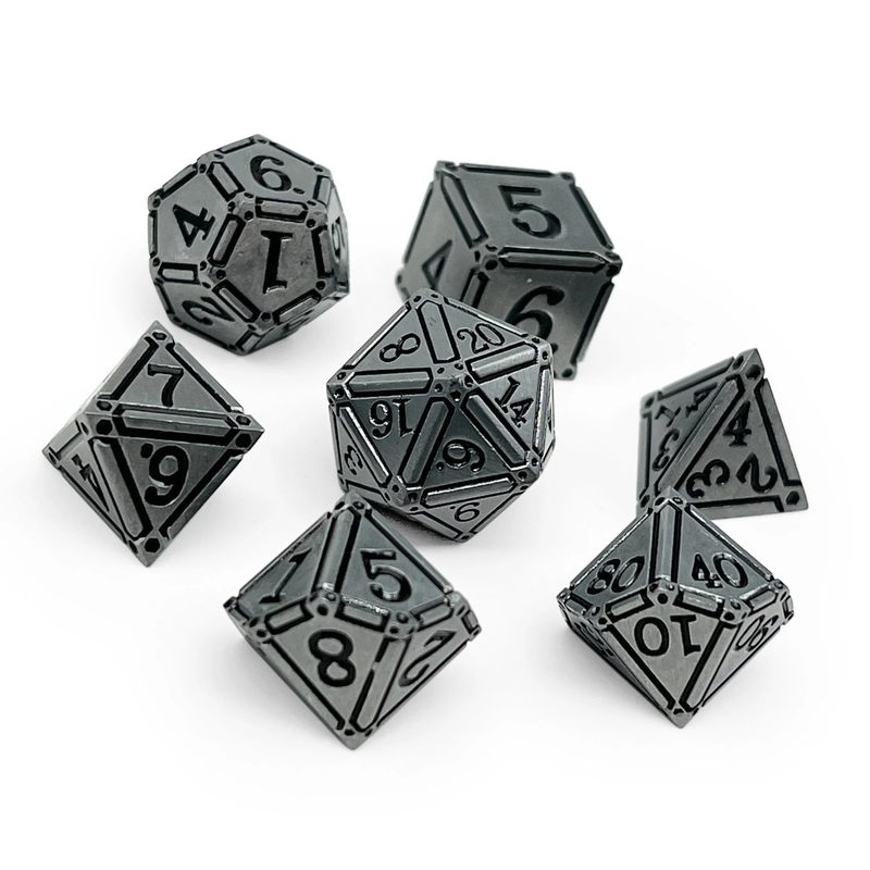 Ironworks 7ct Alloy RPG Dice Set Holy Avenger