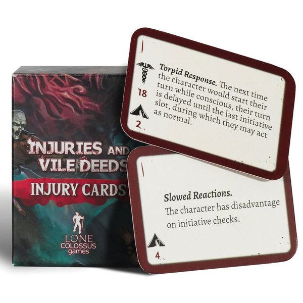 Injuries & Vile Deeds Injury Cards 5e