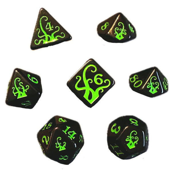 7-Set RPG Dice Tentacles Ichor & Slime