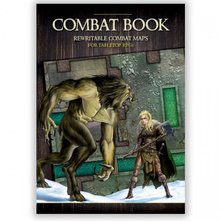 Combat Book 1: Fantasy Rewritable Combbat Maps for TTRPGs