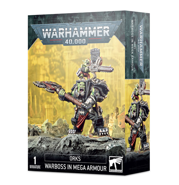 Warhammer 40K Orks Warboss in Mega Armour