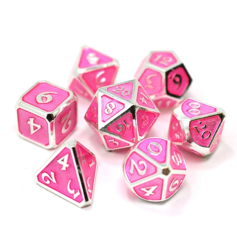 DHD 7 Piece RPG Set - Mythica Platinum Pink Sapphire